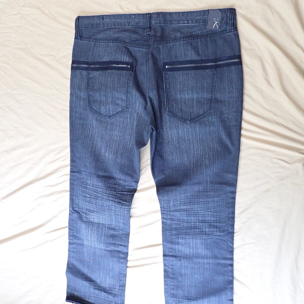 Marc Ecko Men's 42w/31l Jeans/Zippers Around/Ny/B… - image 3